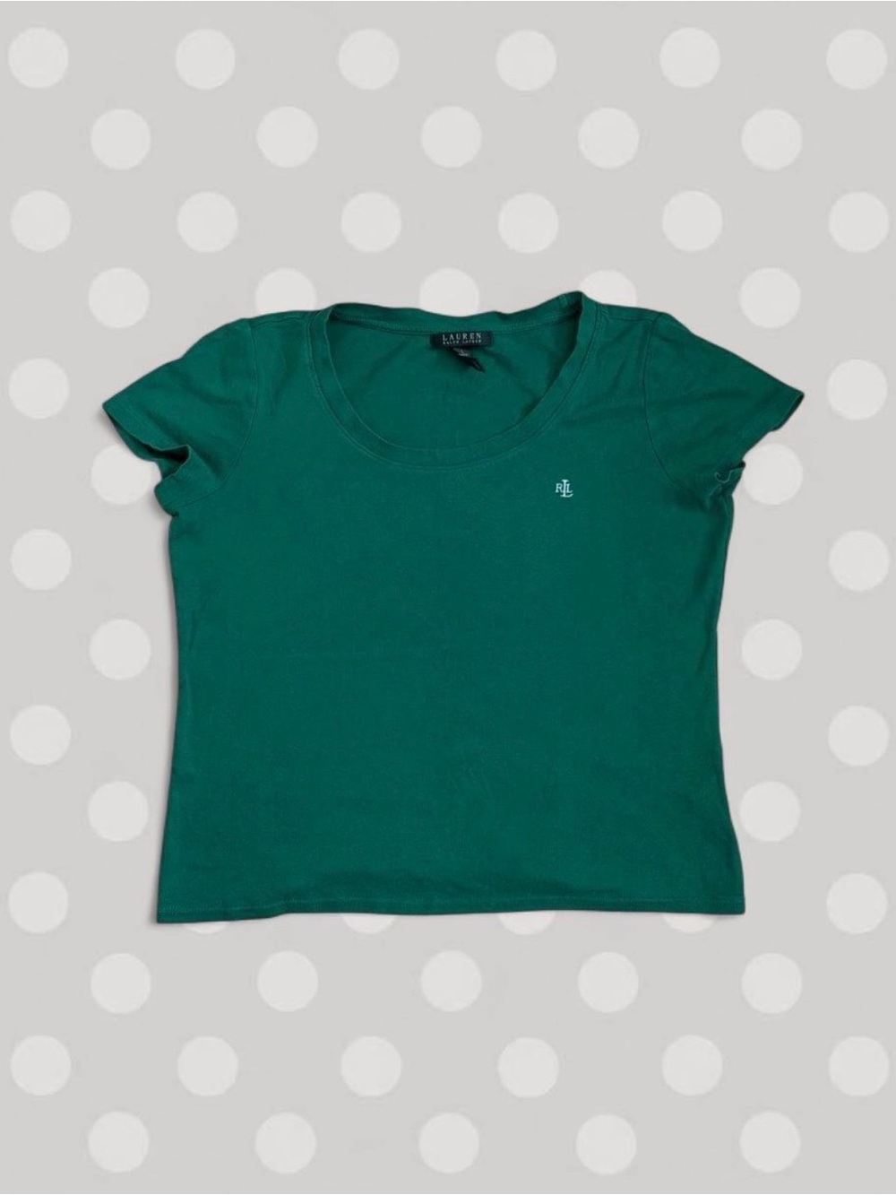 Ralph Lauren Women’s Green Short Sleeve Scoop Tee